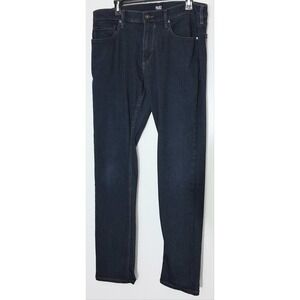 Paige Jeans Men's Size 33 x 32 Federal Slim Straight Blue Dark Wash